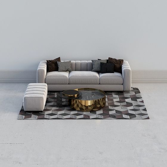 Urban Elegance 3D Sofa Model