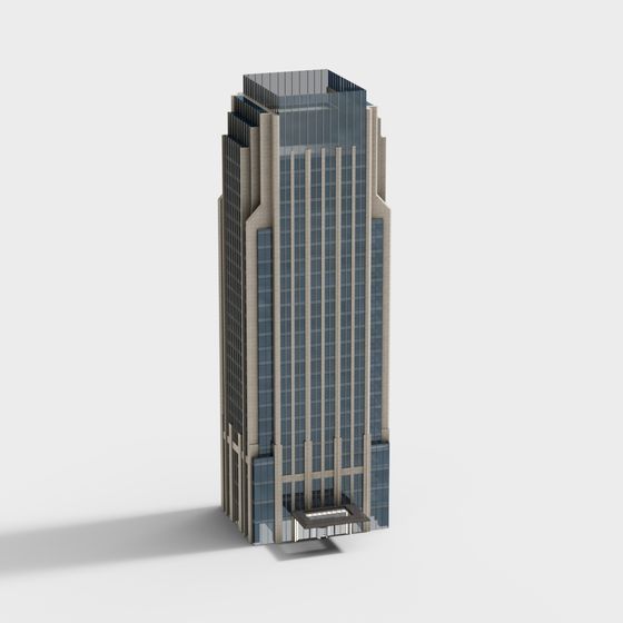 City Light Skyscraper 3D model