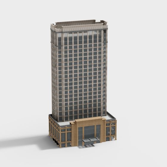 City Light Skyscraper 3D model
