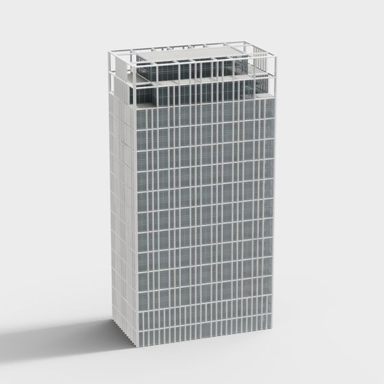 Urban Light Skyscraper 3D model