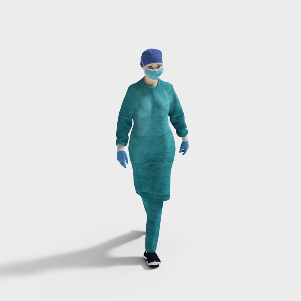 Surgeon 3D Model - Guardian at the Medical Frontline