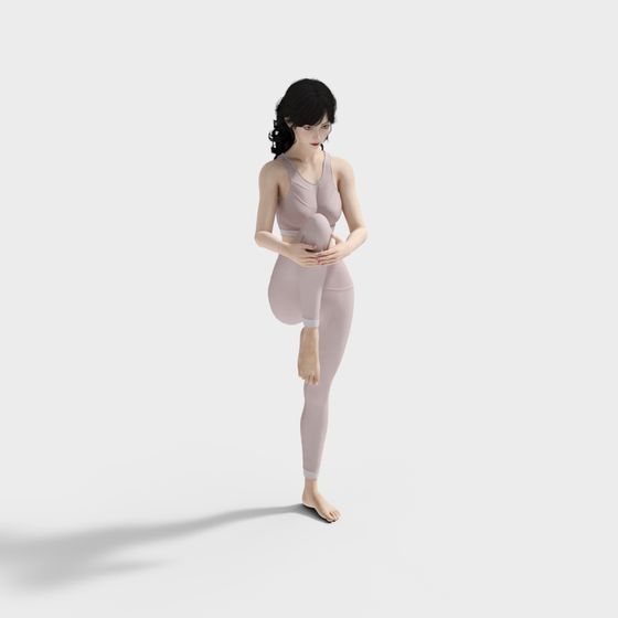 Yoga Girl 3D model