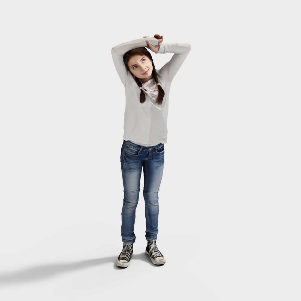 Stylish Youthful Character 3D model