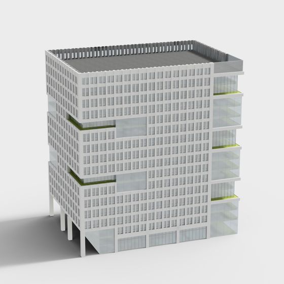 Modern Urban Skyline Building 3D model