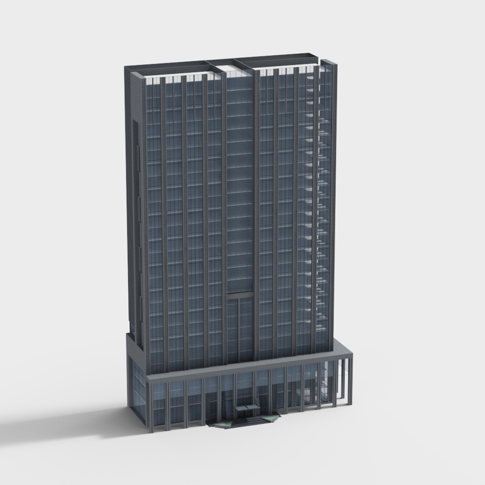City Tower 3D model for Modern Urban Design