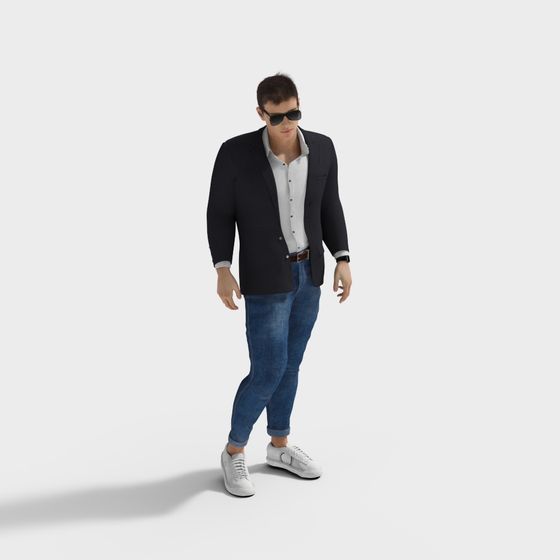 Trendy Urban Character 3D model for Creative Projects