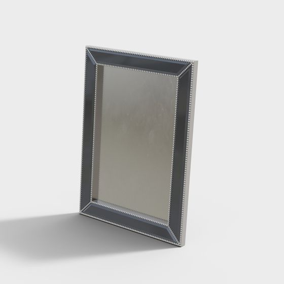 Elegant Low-Poly Mirror 3D model for Modern Interiors