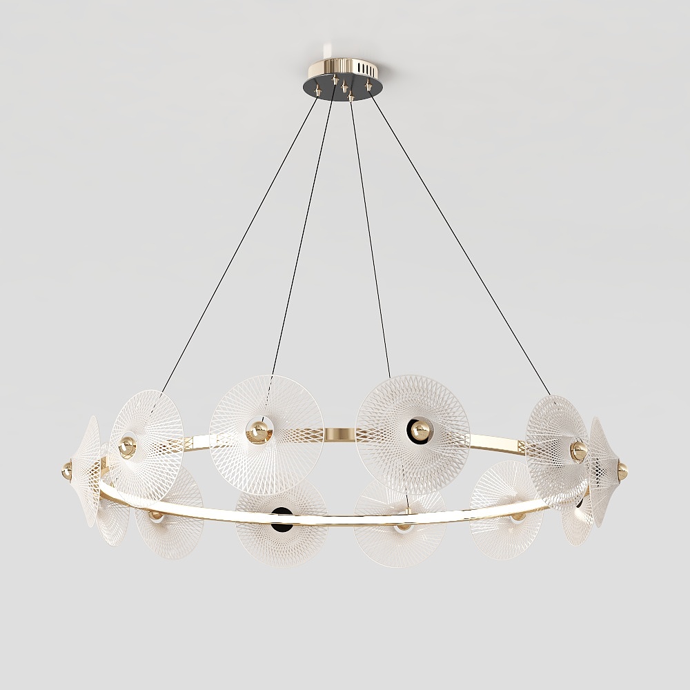 Elegant Modern Pendant Light 3D model