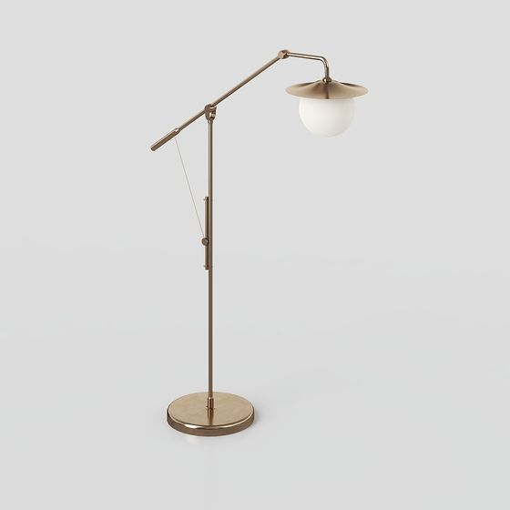 Elegant Floor Lamp 3D model for Modern Interiors