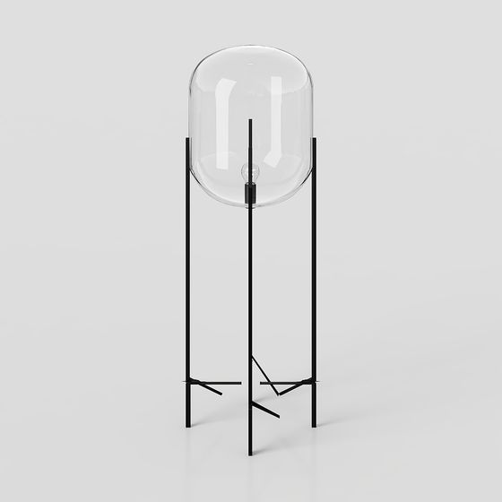 Elegant Minimalist Floor Lamp 3D model
