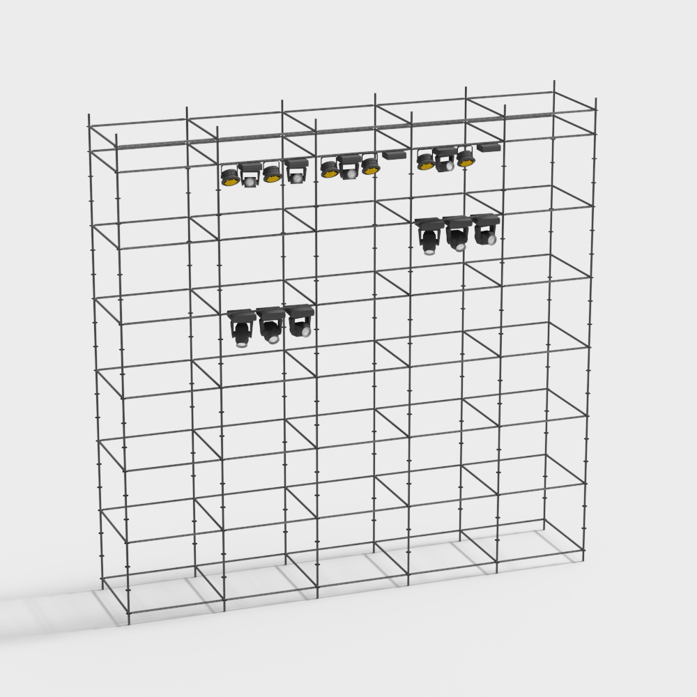 Scaffolding with Lights 3D model