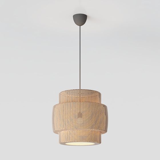 Elegant Low-Polygon 3D Chandelier Design