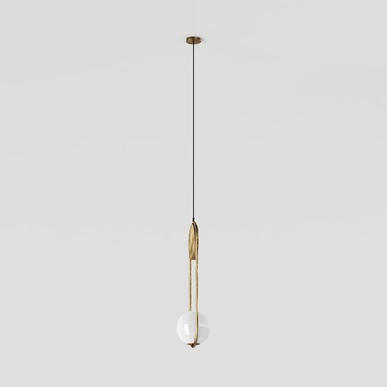 Elegant Minimalist Chandelier 3D Model