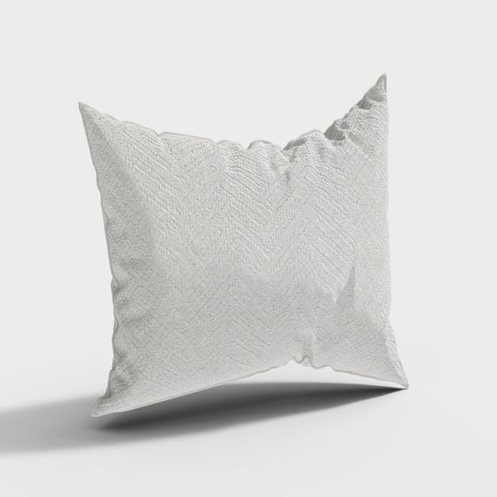 Wavy Edge Pillow 3D model