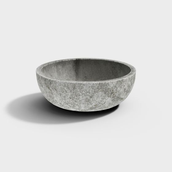 Stylish Low-Poly Bowl 3D Model