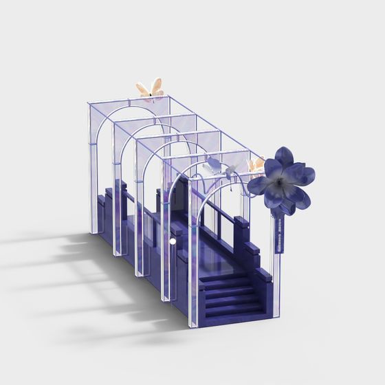 Dreamy Low Polygon Architectural 3D model