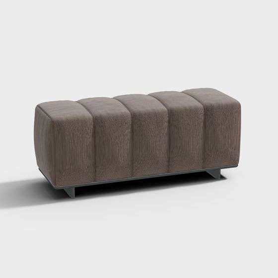 Stylish Minimalist Sofa Stool 3D model