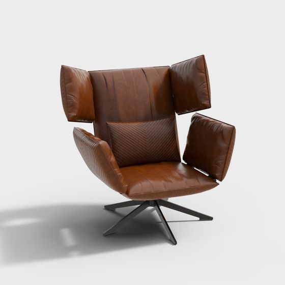 Wing Chair 3D model - Unique Modern Design