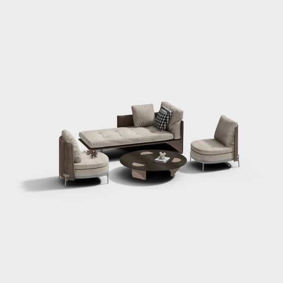 Urban Living Room Set 3D model