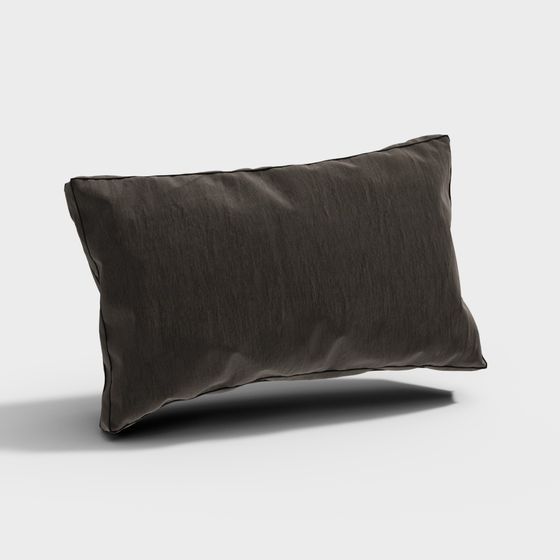 Elegant Low-Polygon 3D Pillow Model