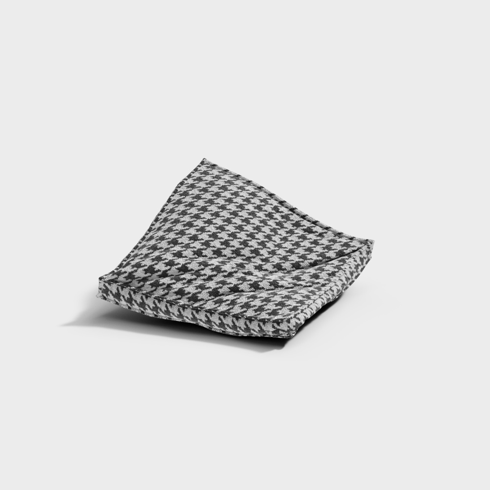 Plaid Cushion 3D model