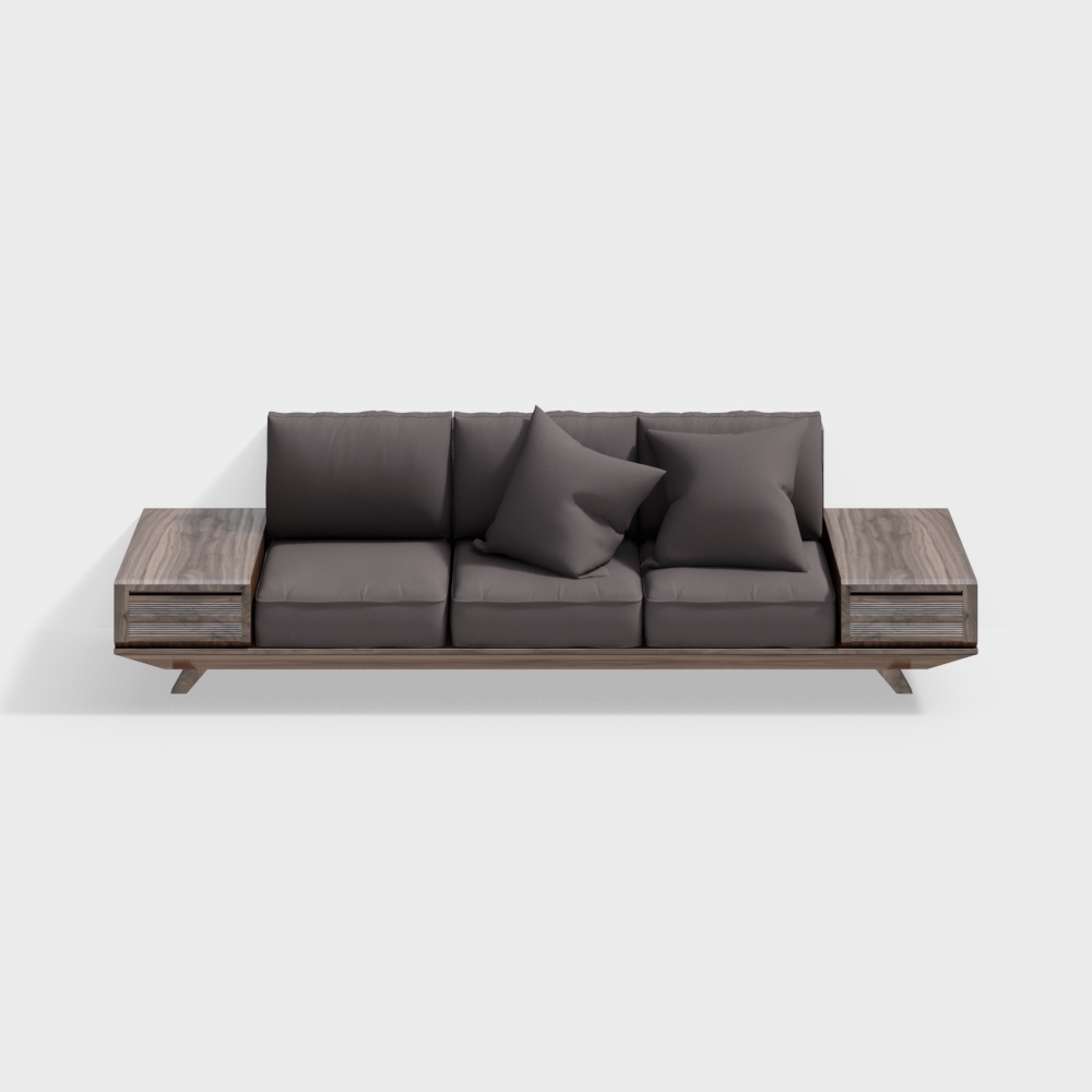 kết hợp tủ sofa gỗ
