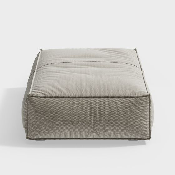 Low-Poly Square Cushion 3D Model