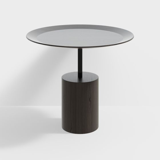 Stylish Cylinder Side Table 3D model