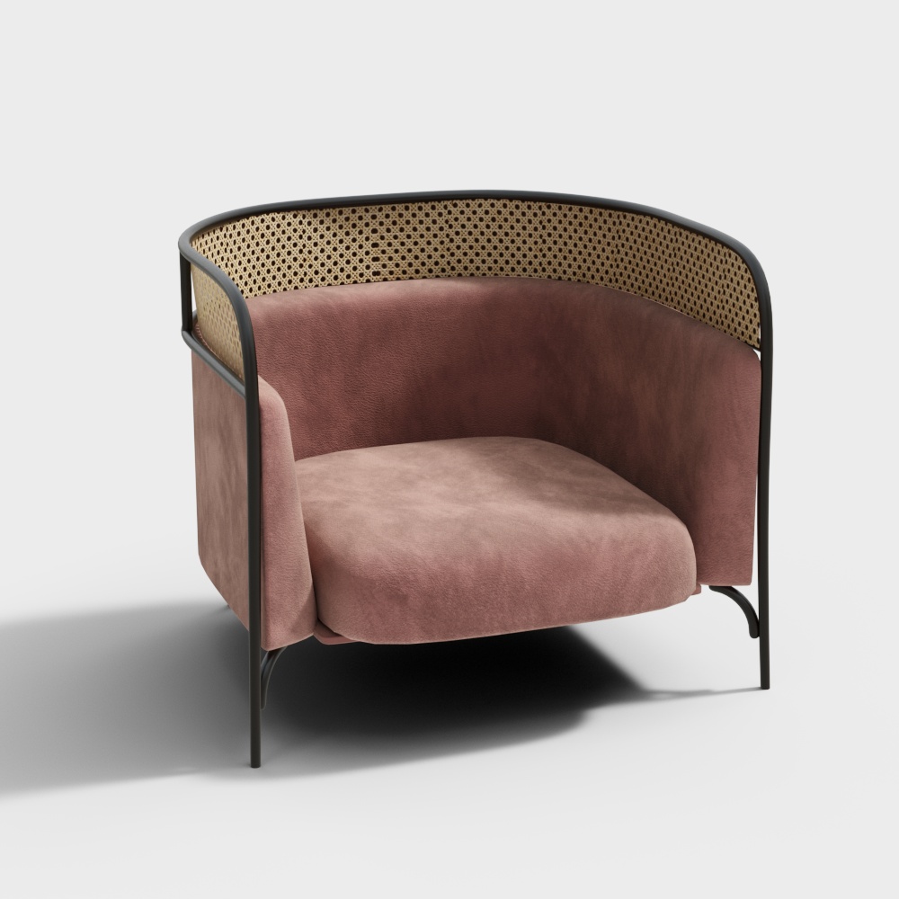 armchair contemporary fabric