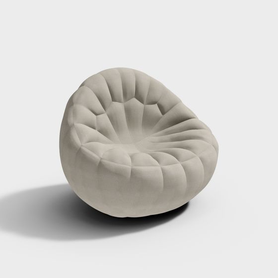 Unique Low-Polygon Sofa Chair 3D model