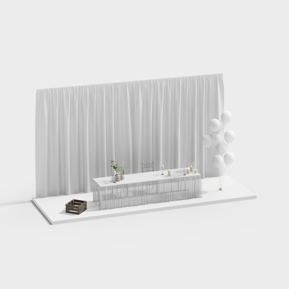 lawn wedding reception desk
