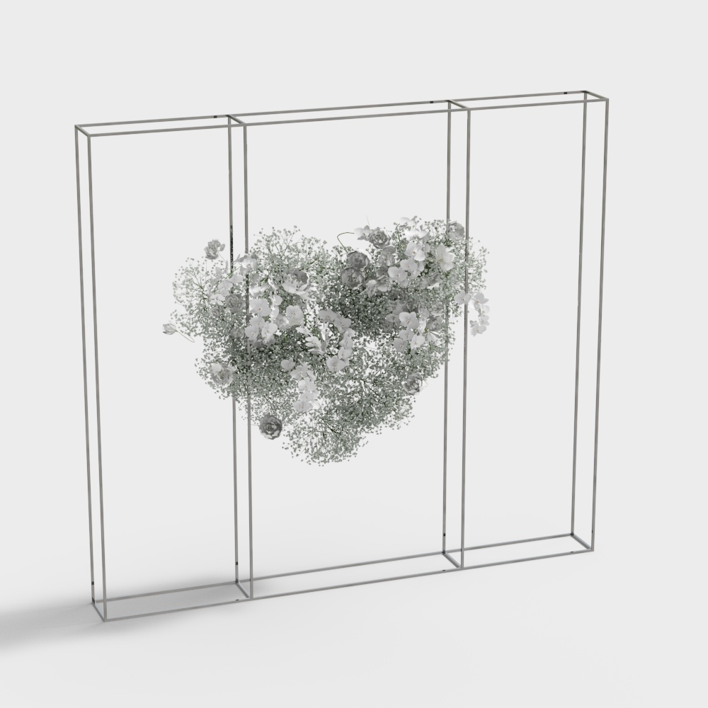 Outdoor wedding floral decoration