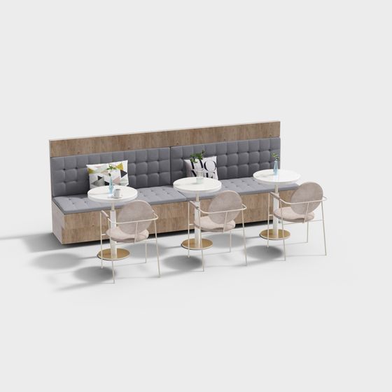 Urban Corner Coffee Seat 3D model