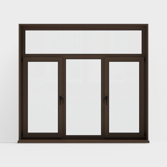 Chic Wooden Frame 3D Model with Glass for Creative Projects