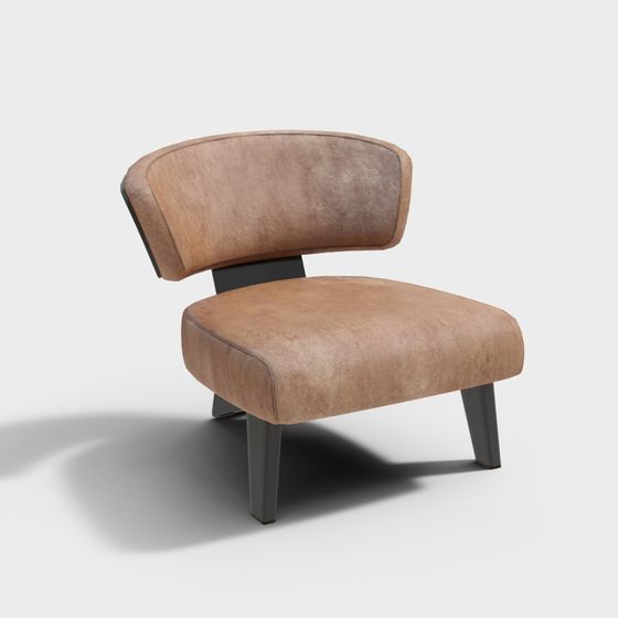 Elegant Low-Poly High-Detail Chair 3D model