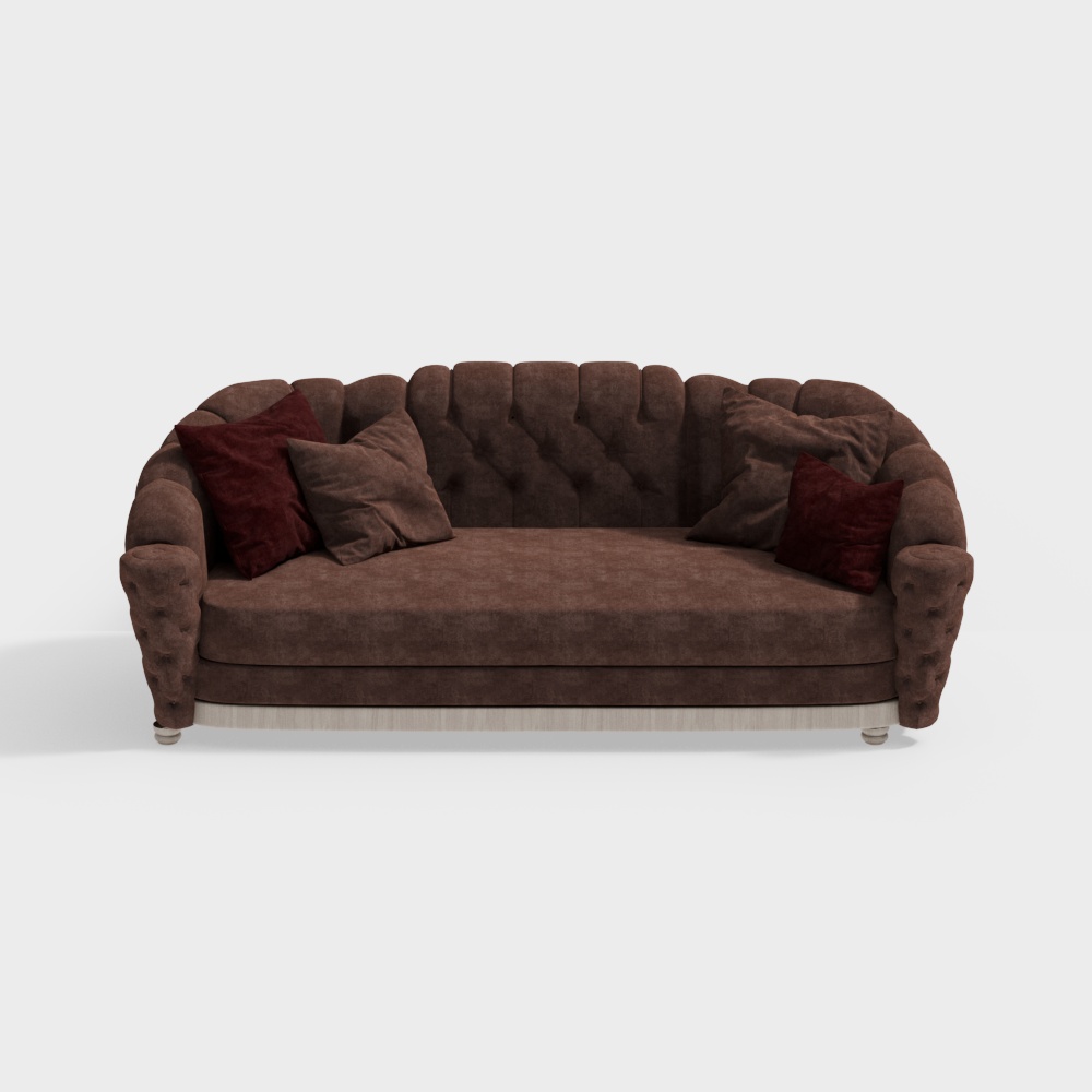 Seat sofa contemporary fabric/leather