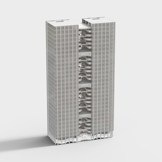 Urban Light 3D Model - Futuristic Skyscraper Design
