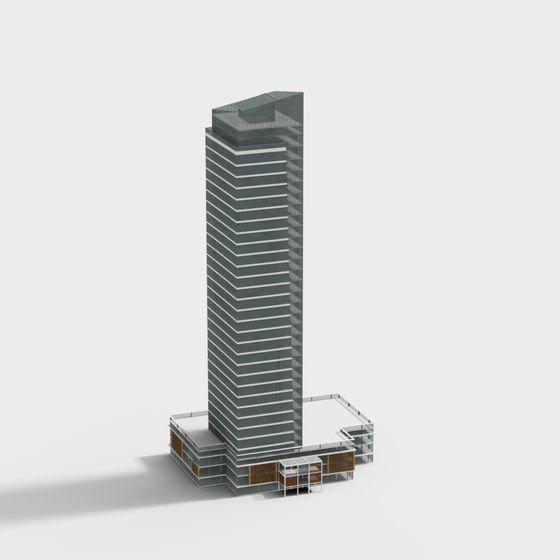 Urban Horizon 3D model - Futuristic Skyscraper