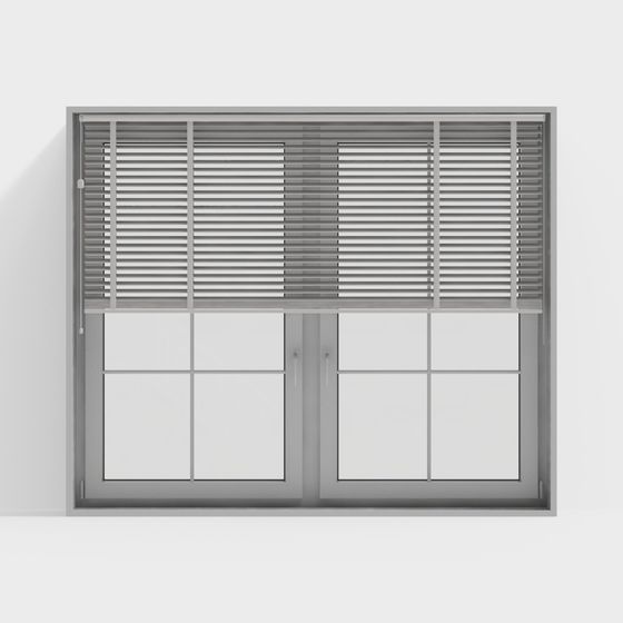 Low Poly Modern Window 3D Model Design