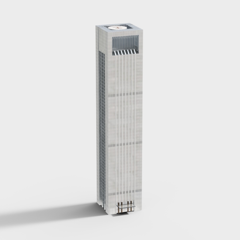 Futuristic City Tower 3D model
