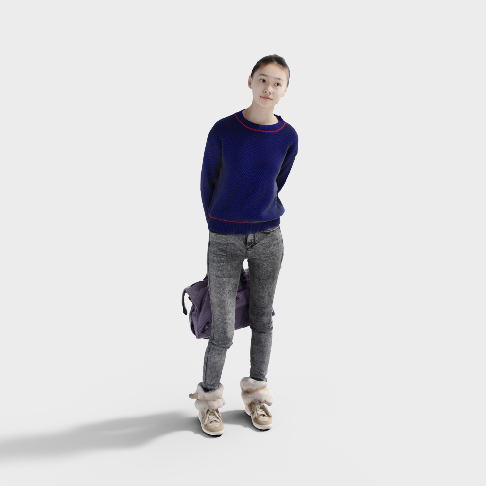 Stylish Urban Character 3D model