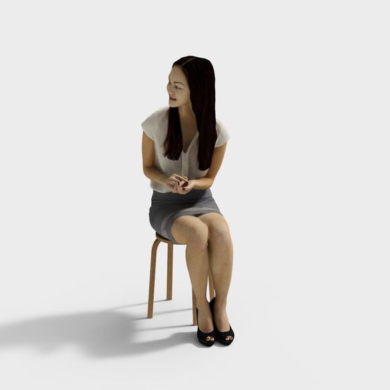 Urban Beauty Low-Poly 3D Model