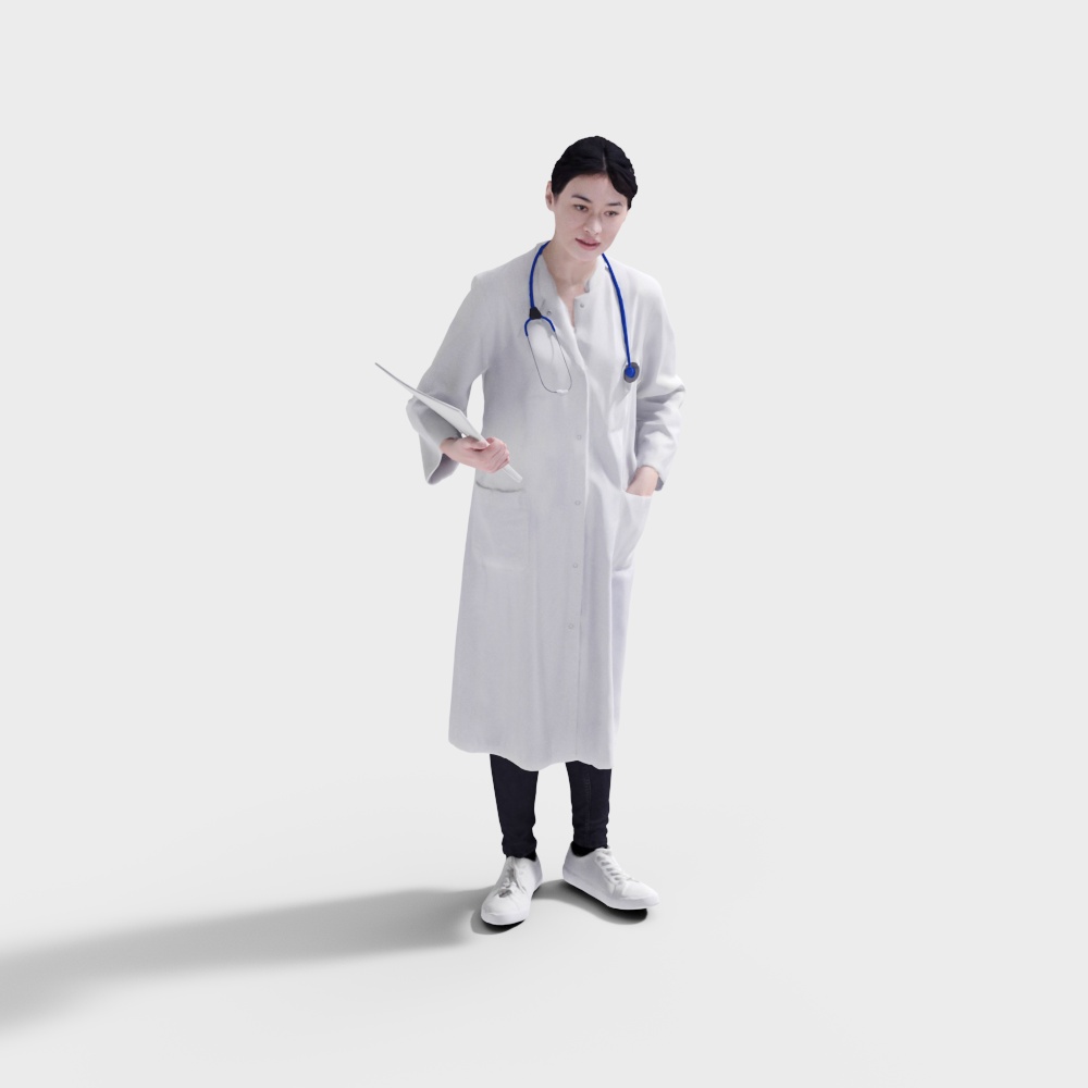 Realistic 3D Doctor Character Model