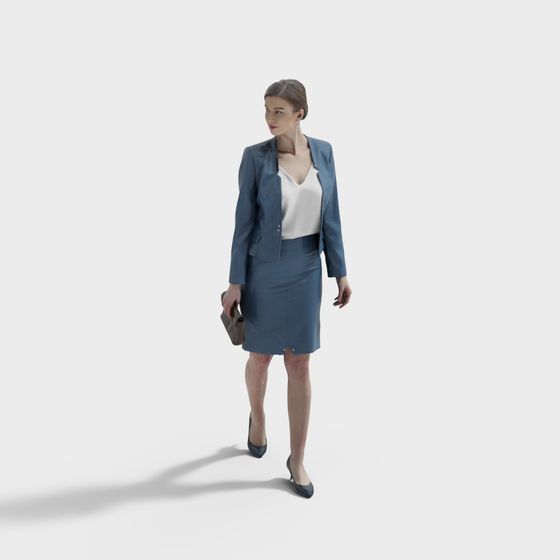 Chic Urban Woman 3D Model for Creative Projects