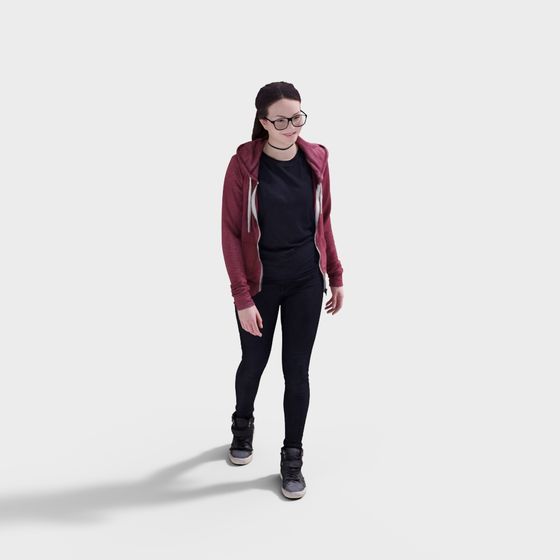 Urban Fashion Girl 3D Model