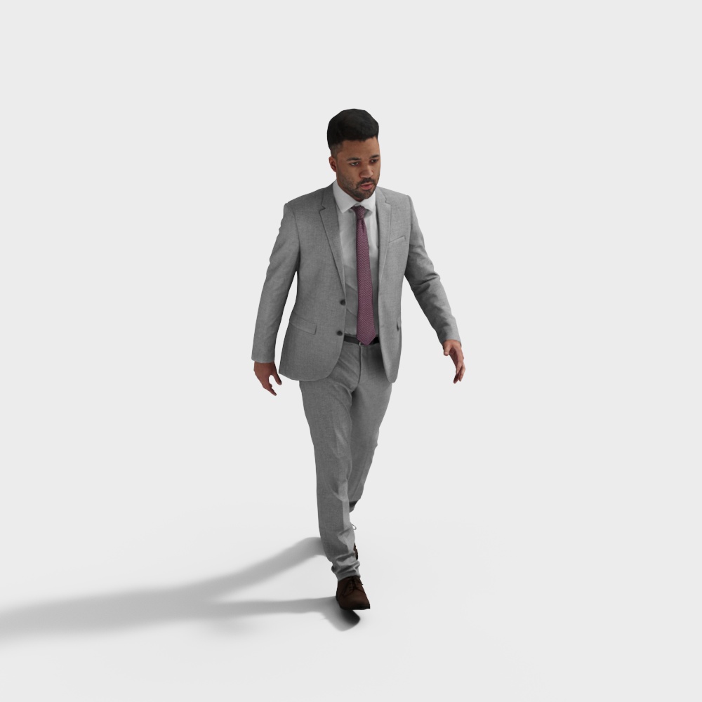 Urban Gentleman Low-Poly 3D Model