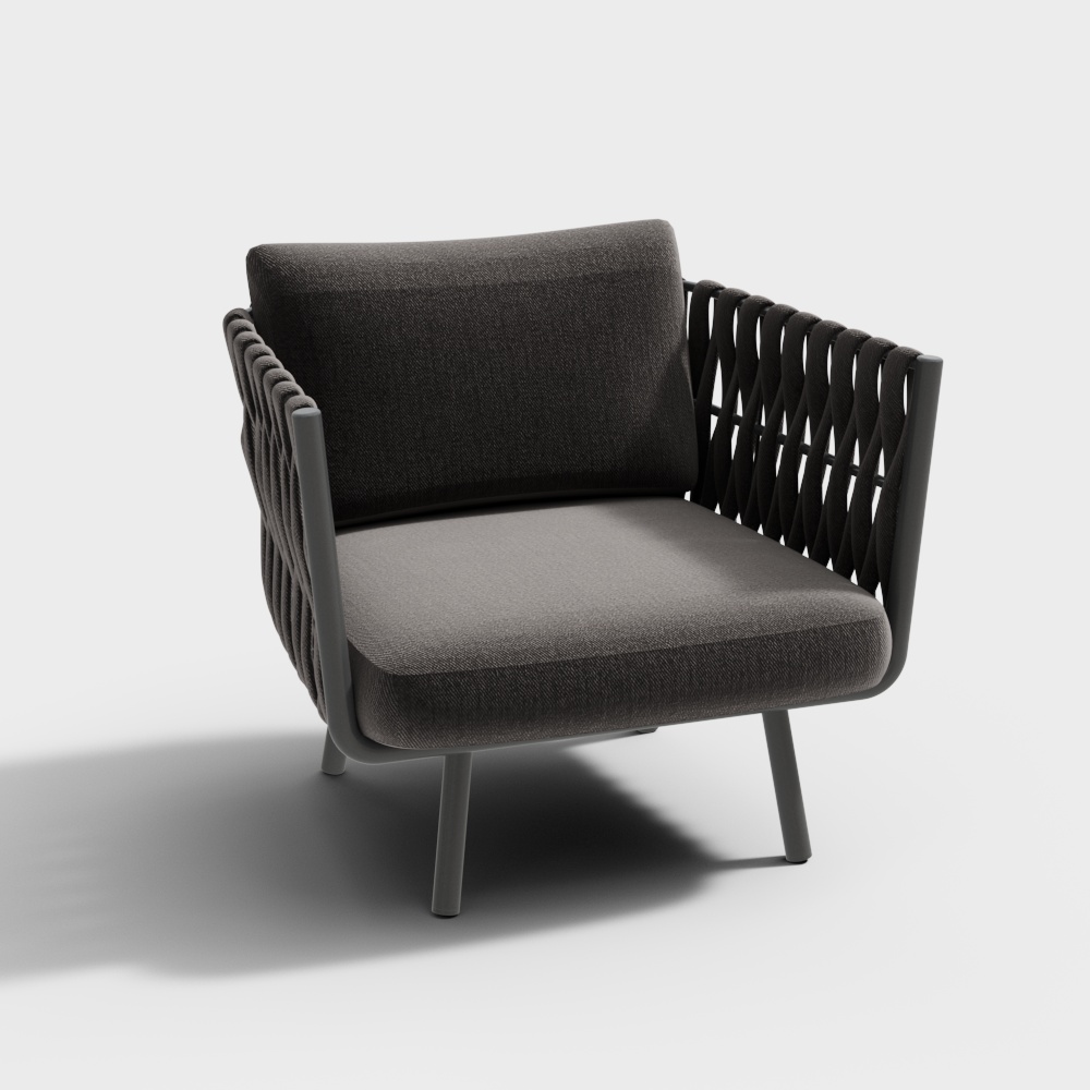 Canapé simple de loisirs d'extérieur