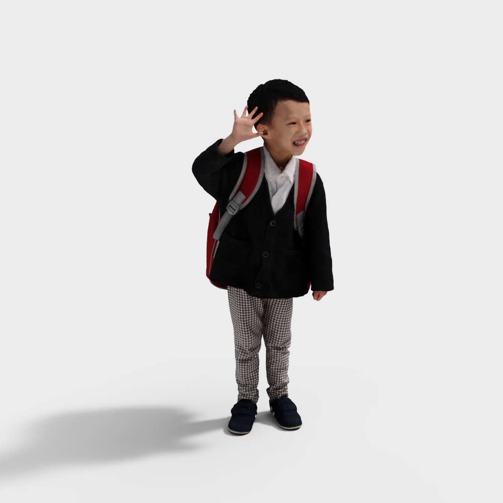 Campus Warrior 3D model - Vibrant Schoolboy