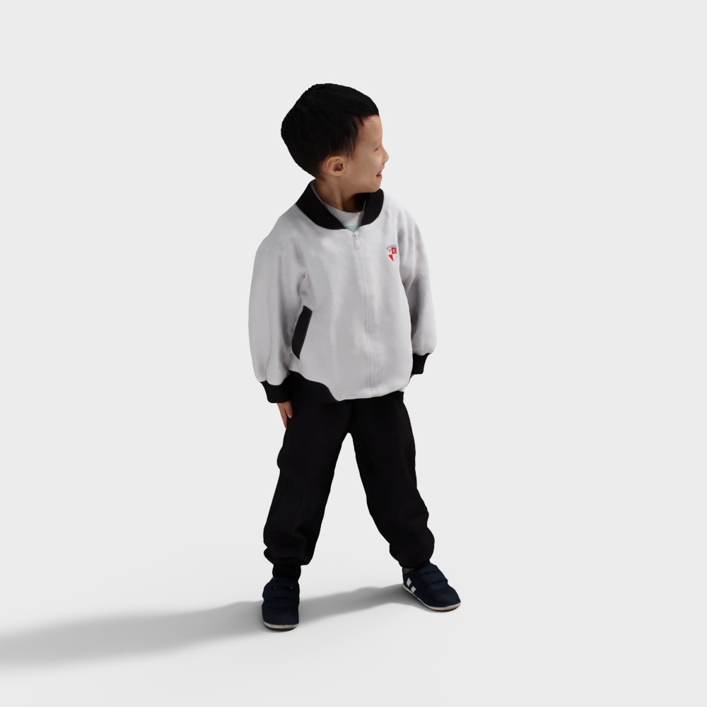 Low-Poly Boy 3D Model for Creative Projects