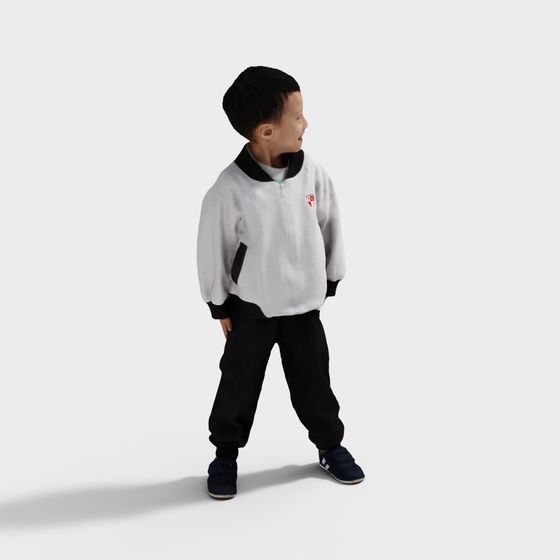 Low-Poly Boy 3D Model for Creative Projects